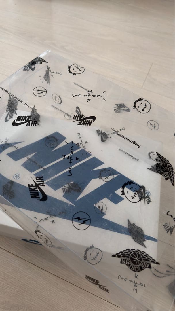 靴 Nike AJ1 Low Travis Scott Fragment 28cm