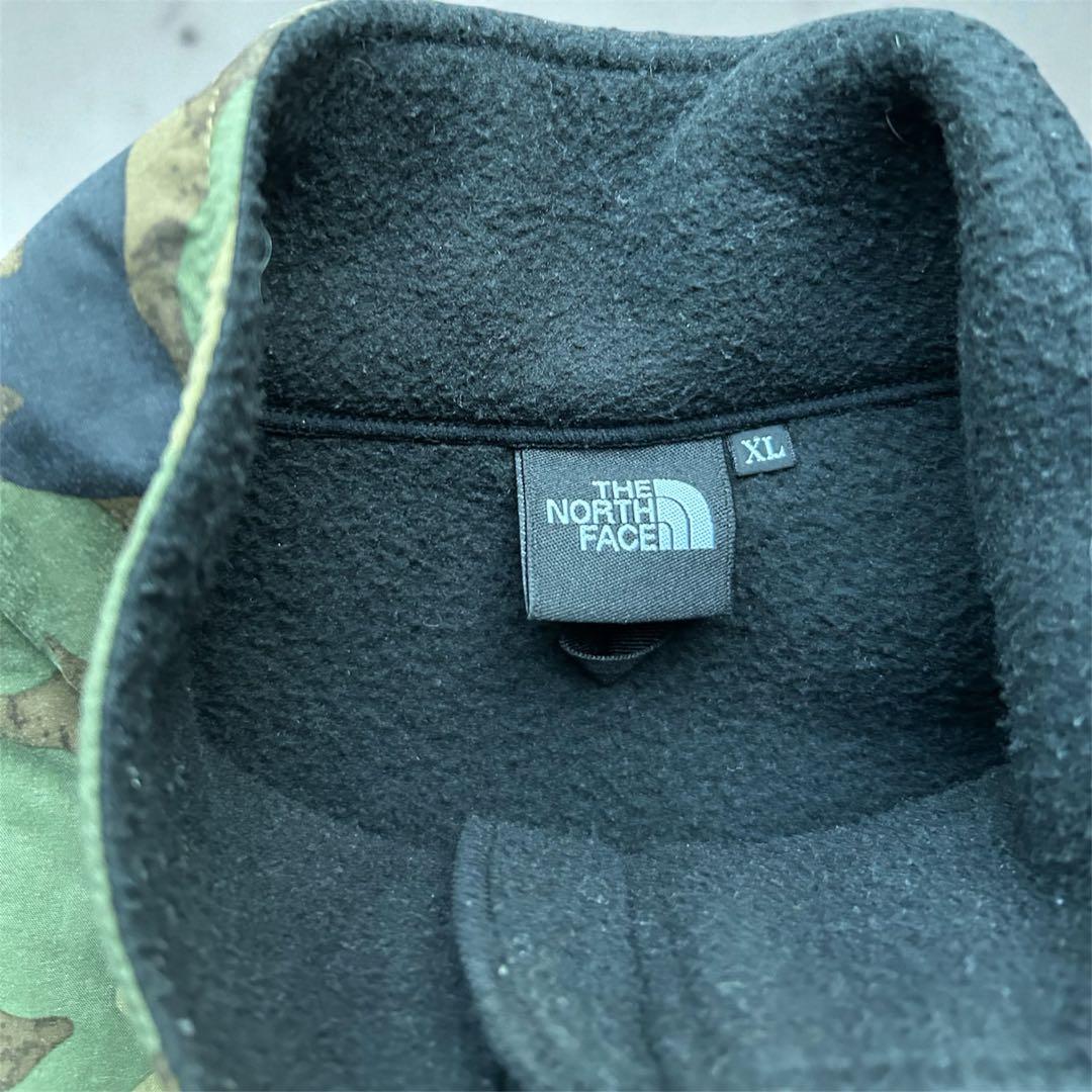THE NORTH FACE 迷彩柄 フリースベスト XL 状態良