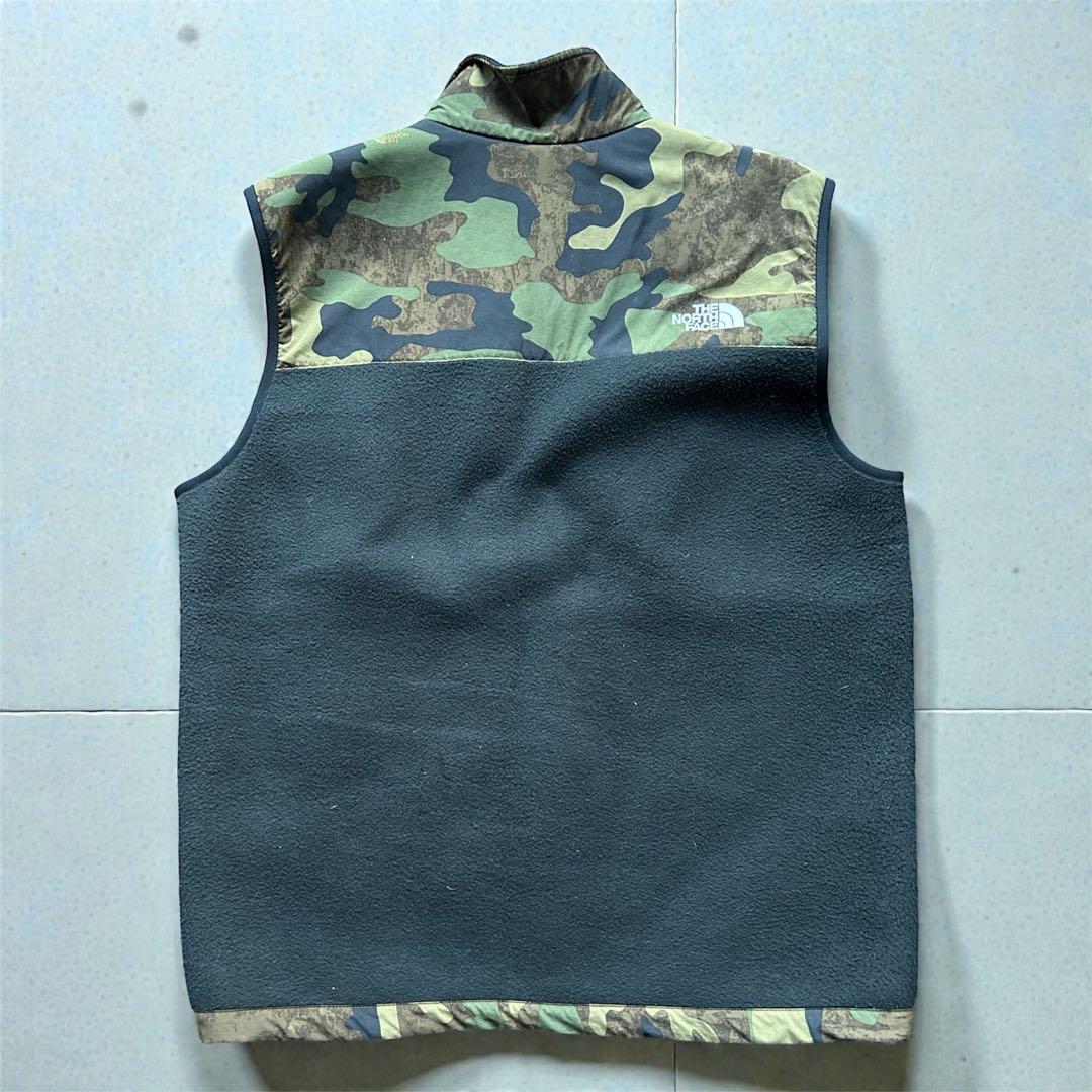 THE NORTH FACE 迷彩柄 フリースベスト XL 状態良