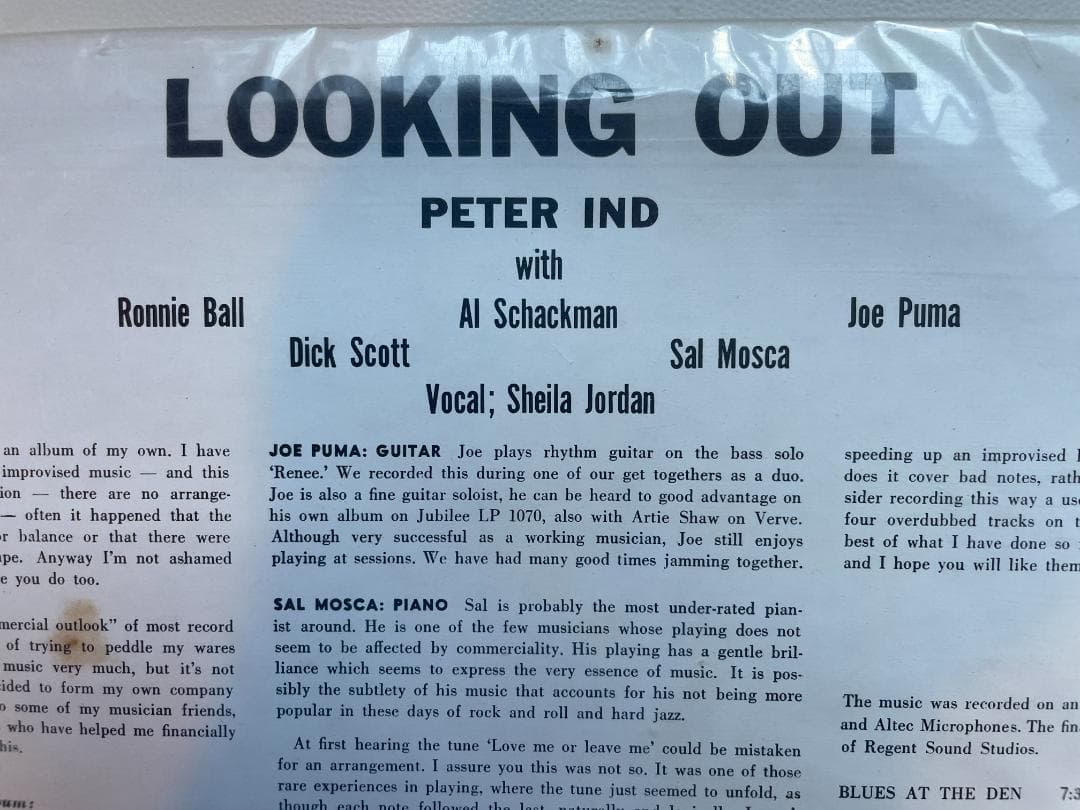 その他 Peter Ind-Looking Out-Joe Puma-Sal Masca