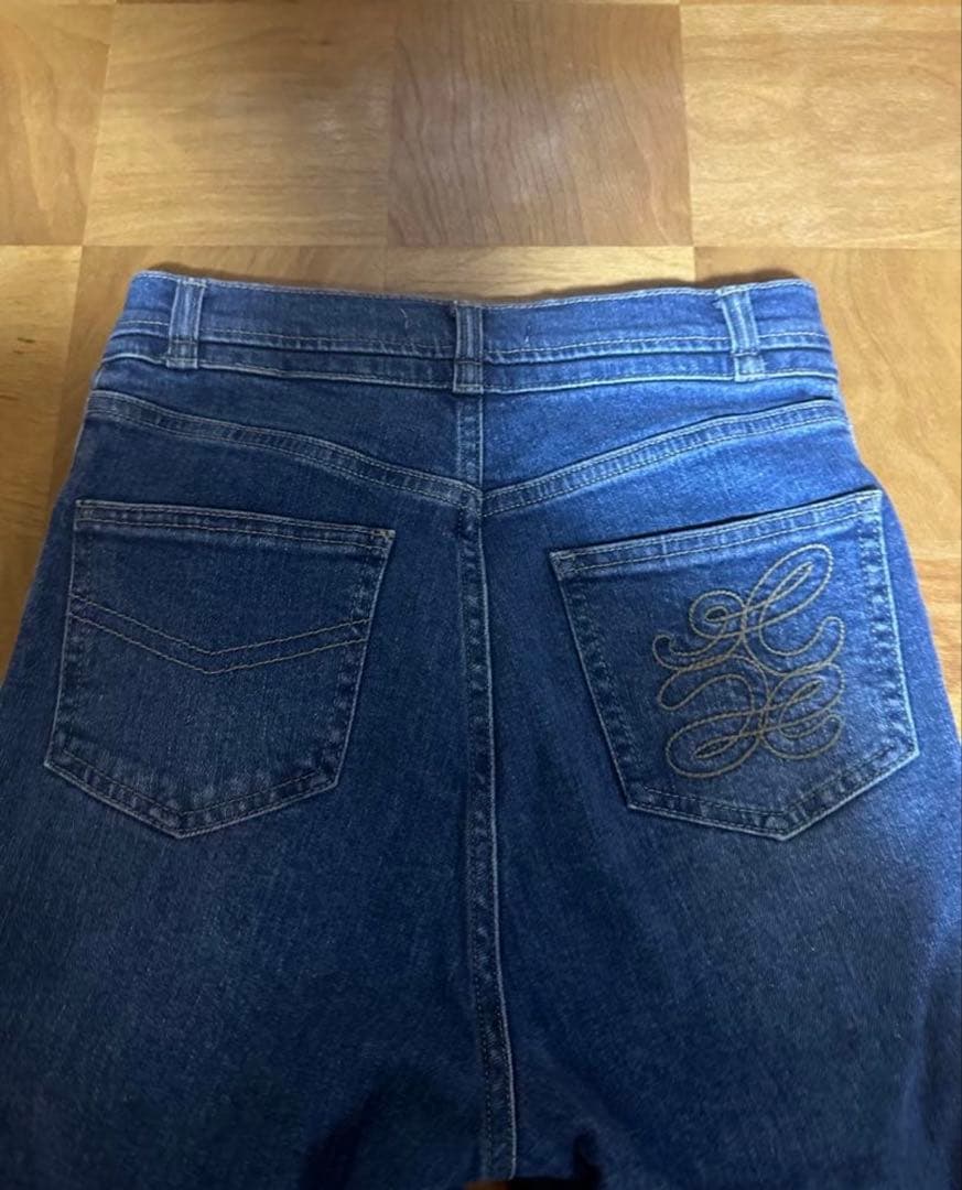 SNIDEL Sustainableストレッチフレアデニムパンツ　BLU 0