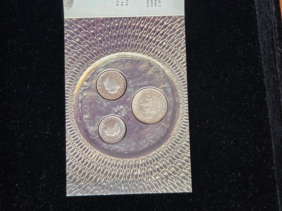 (地金価格)イタリア共和国　イタリア銀行創設100周年記念銀貨　3枚　1993