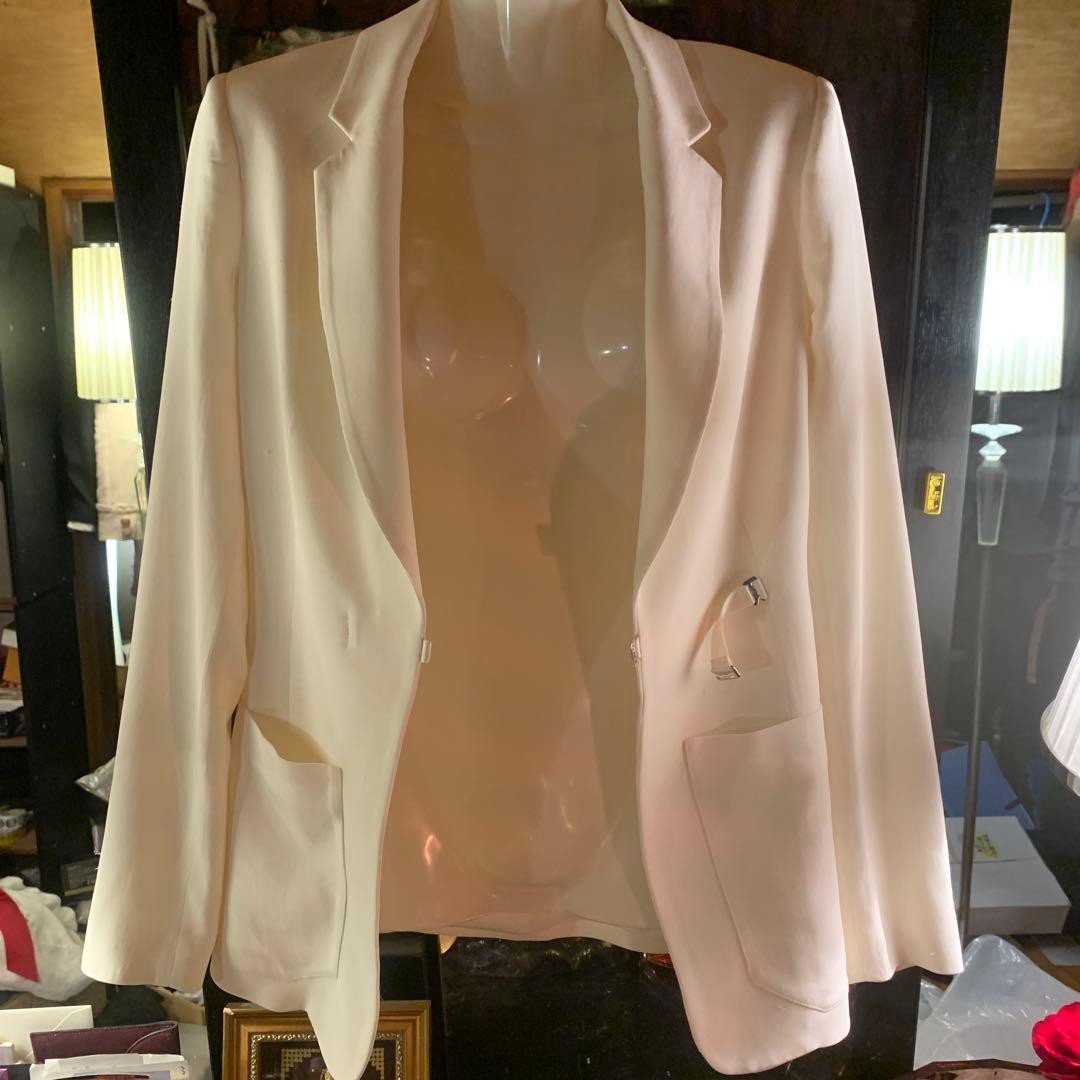 la perla ラペルラ　ホワイト テーラードジャケット