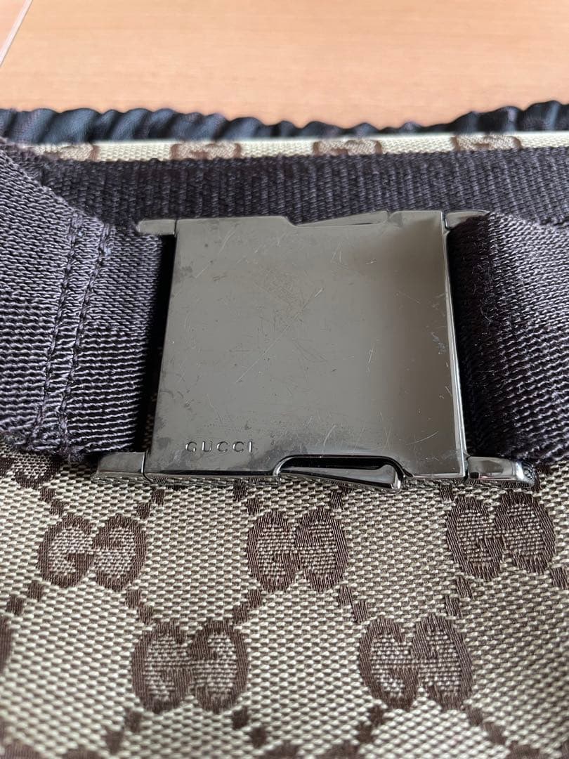 グッチ GUCCI ボディバッグ ユニセックス GG キャンバス ウエストバッグ