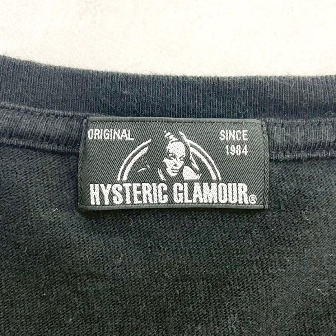y2k❤️ HYSTERIC GLAMOUR メタル ヒスベア ロゴ Tシャツ