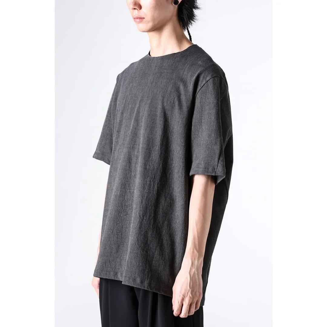 DEVOA Short Sleeve Pigment Dyeチャコールグレー2