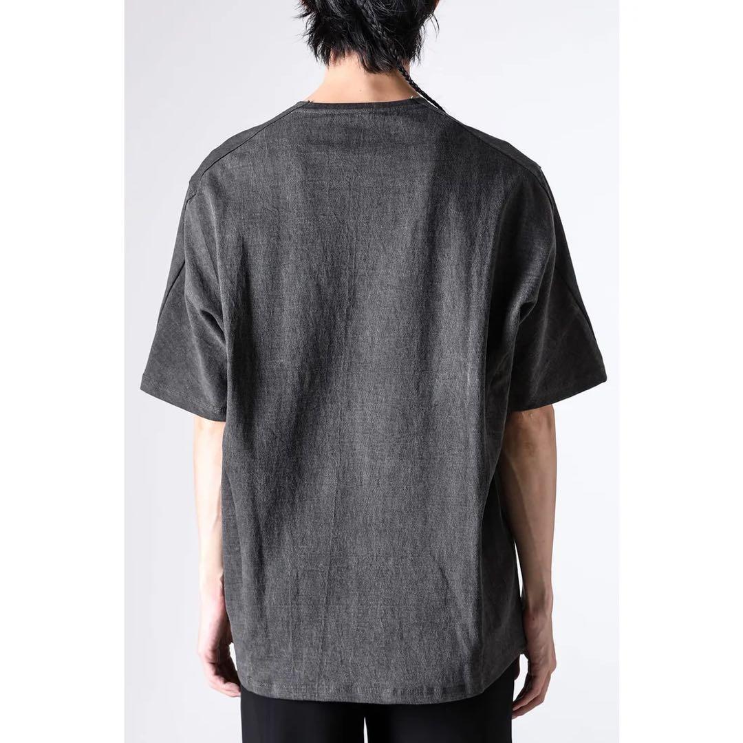 DEVOA Short Sleeve Pigment Dyeチャコールグレー2