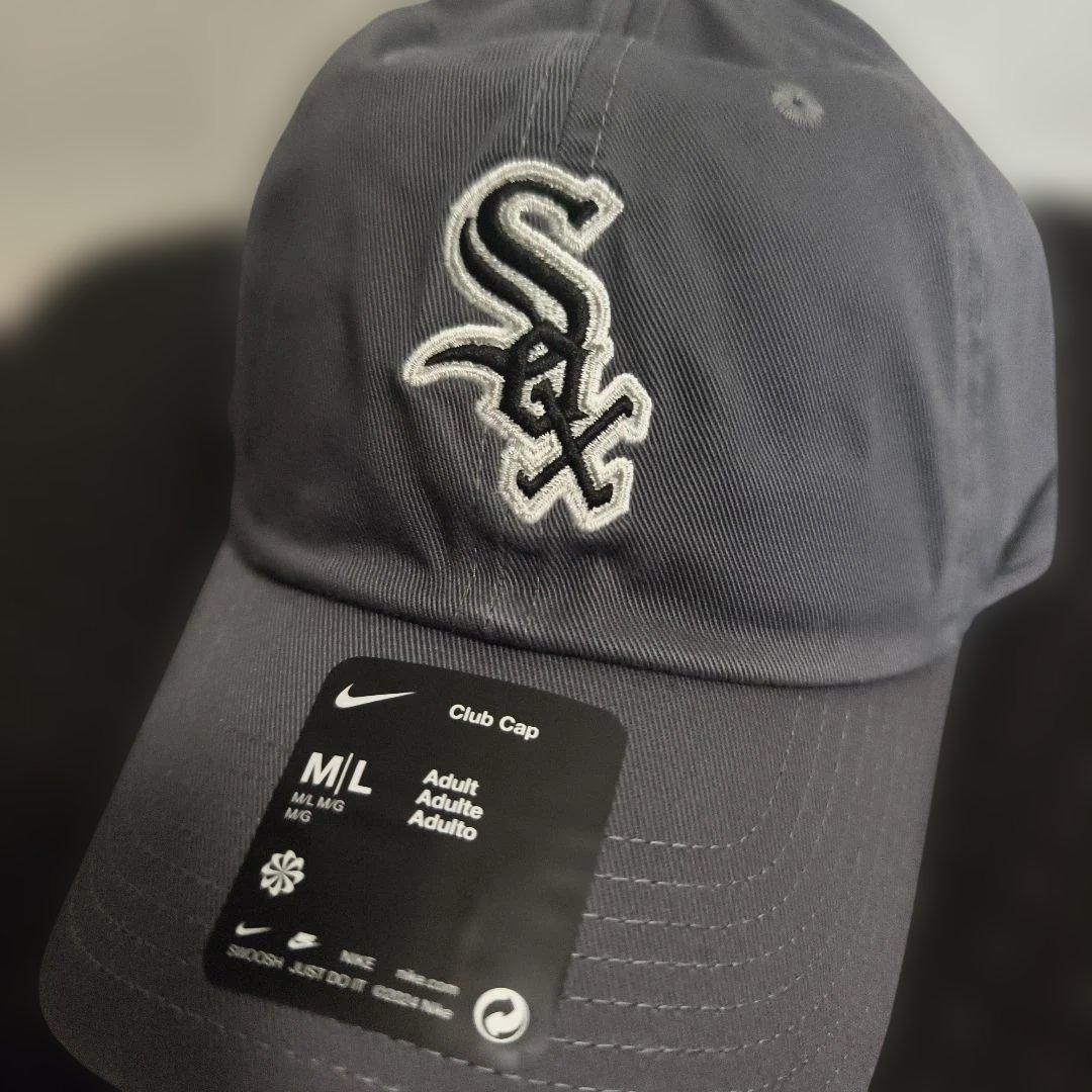ナイキ シカゴ・ホワイトソックス クラブキャップ グレー M/Lサイズ MLB