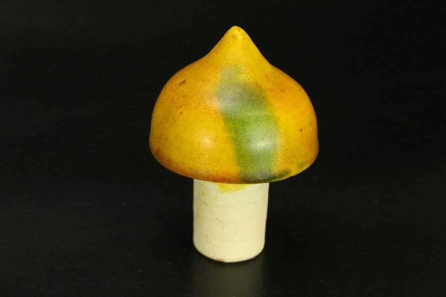 三彩 飾瓶 加藤庄造作 共箱 未使用(ZE357)