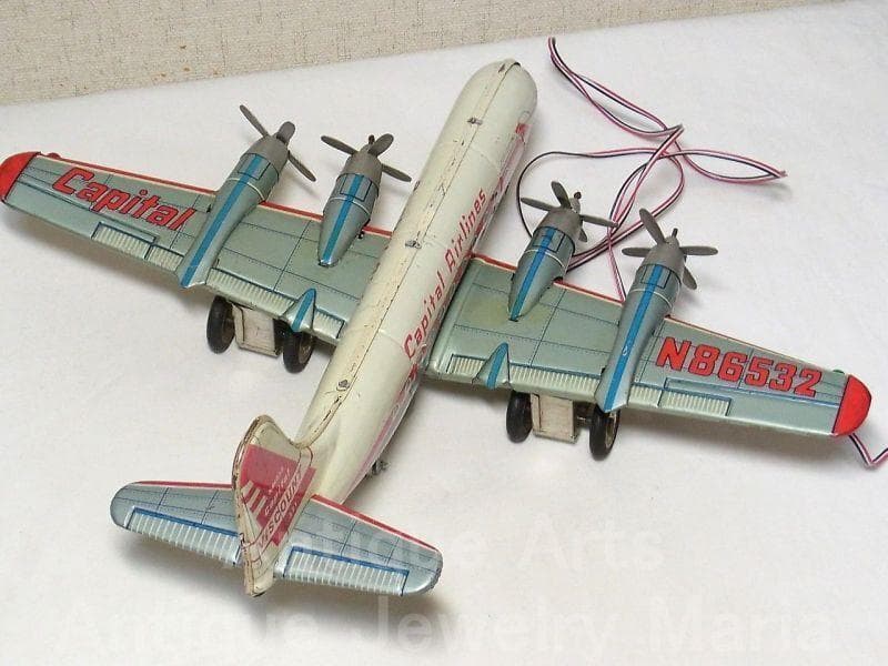 Capital Airlines ブリキのリモコン飛行機 １９５０年代　日本製