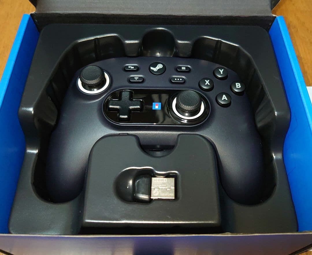 ホ*ー様 HORI ワイヤレスホリパッド for Steam ミッドナイトブラッ