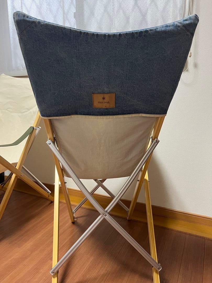 スノーピークテイクチェアロング　デニム