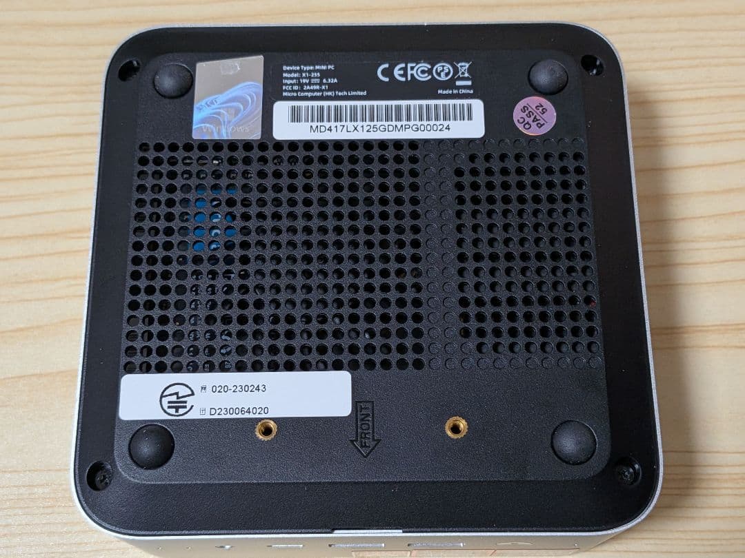 ミニPC MINISFORUM AI X1-255 64GB/1TB
