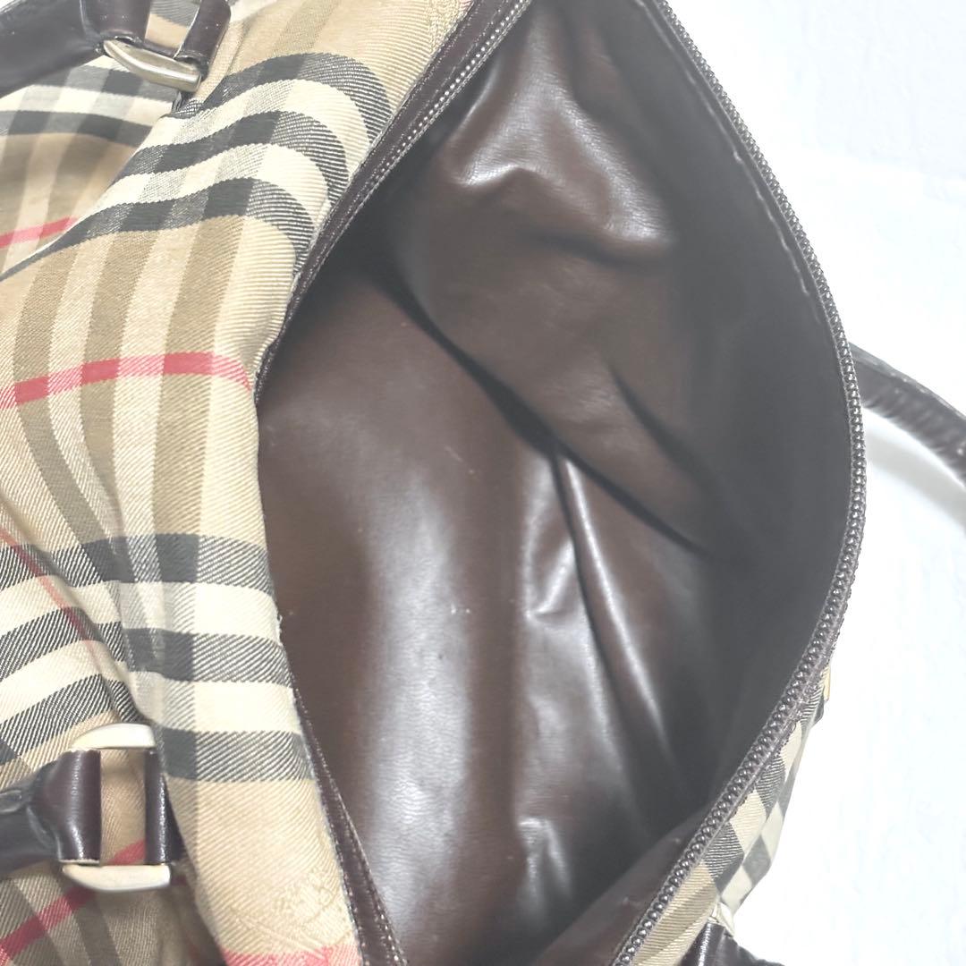 正規品 鑑定済 Burberrys ミニボストンバッグ ノバチェック a81