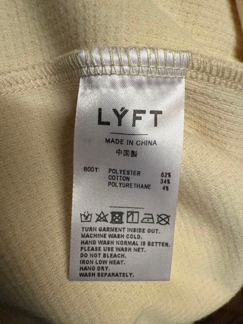 LYFT サーマル オーバーサイズ　Tシャツ アイボリー　ホワイト　リフト
