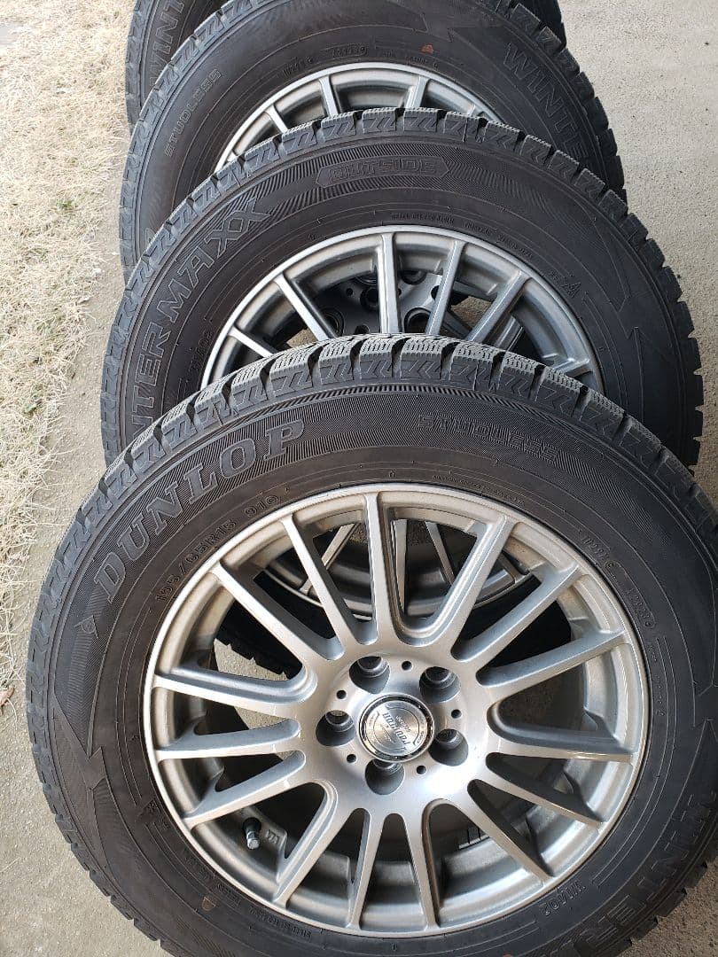 (美品)スタッドレスタイヤ&ホイール　プリウスPCD 100【M-5】