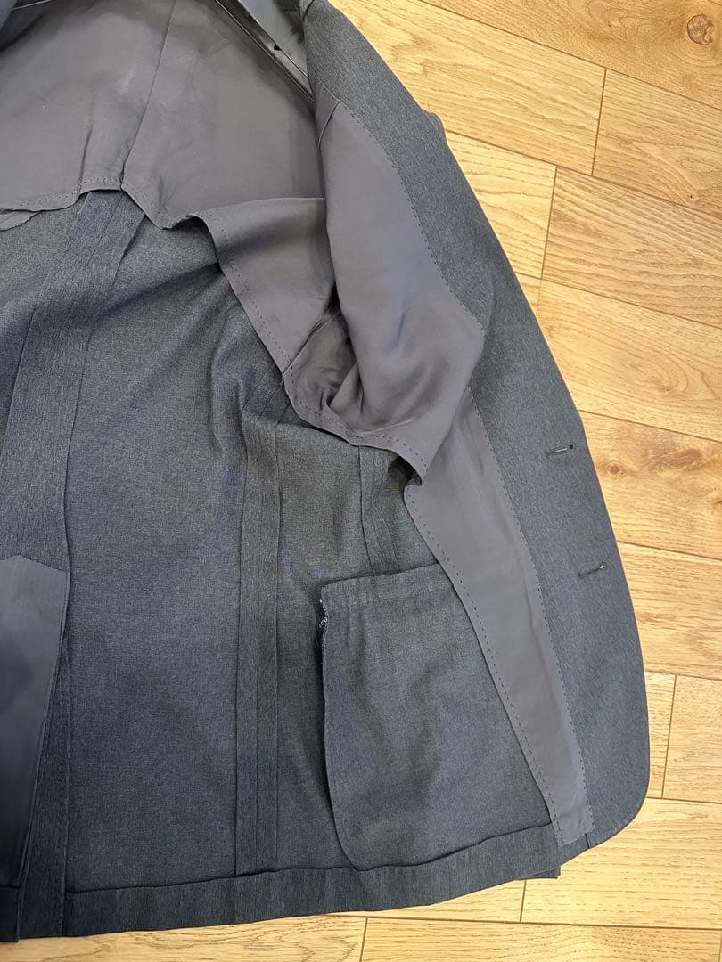 【美品】SOLIDO セットアップ　ジャケット・スラックスセット　ダークグレー