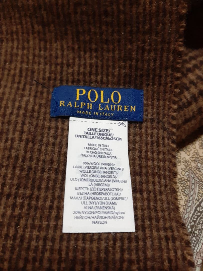 ポロラルフローレン POLO RALPH LAUREN ロングマフラー