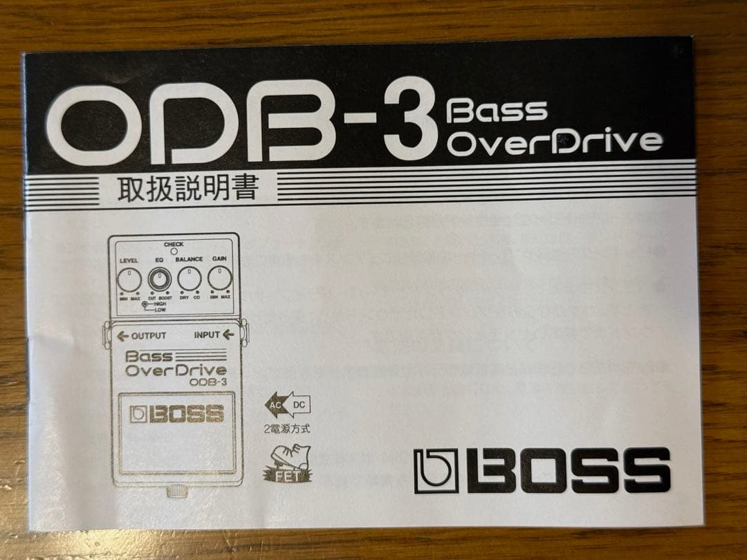 BOSS Bass OverDrive ODB-3 台湾製