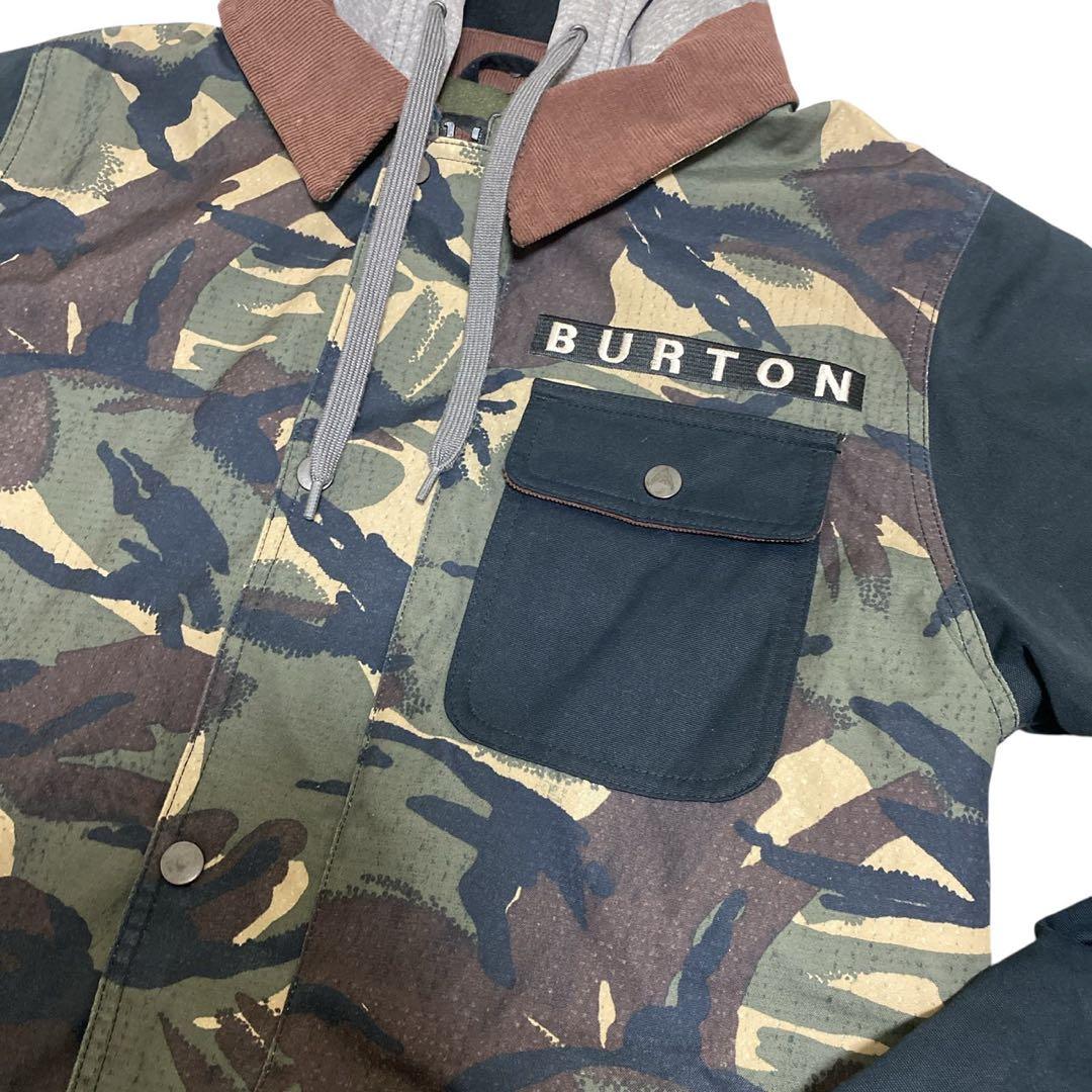 BURTON 迷彩柄 スノーボードウェア、ジャケット　Sサイズ
