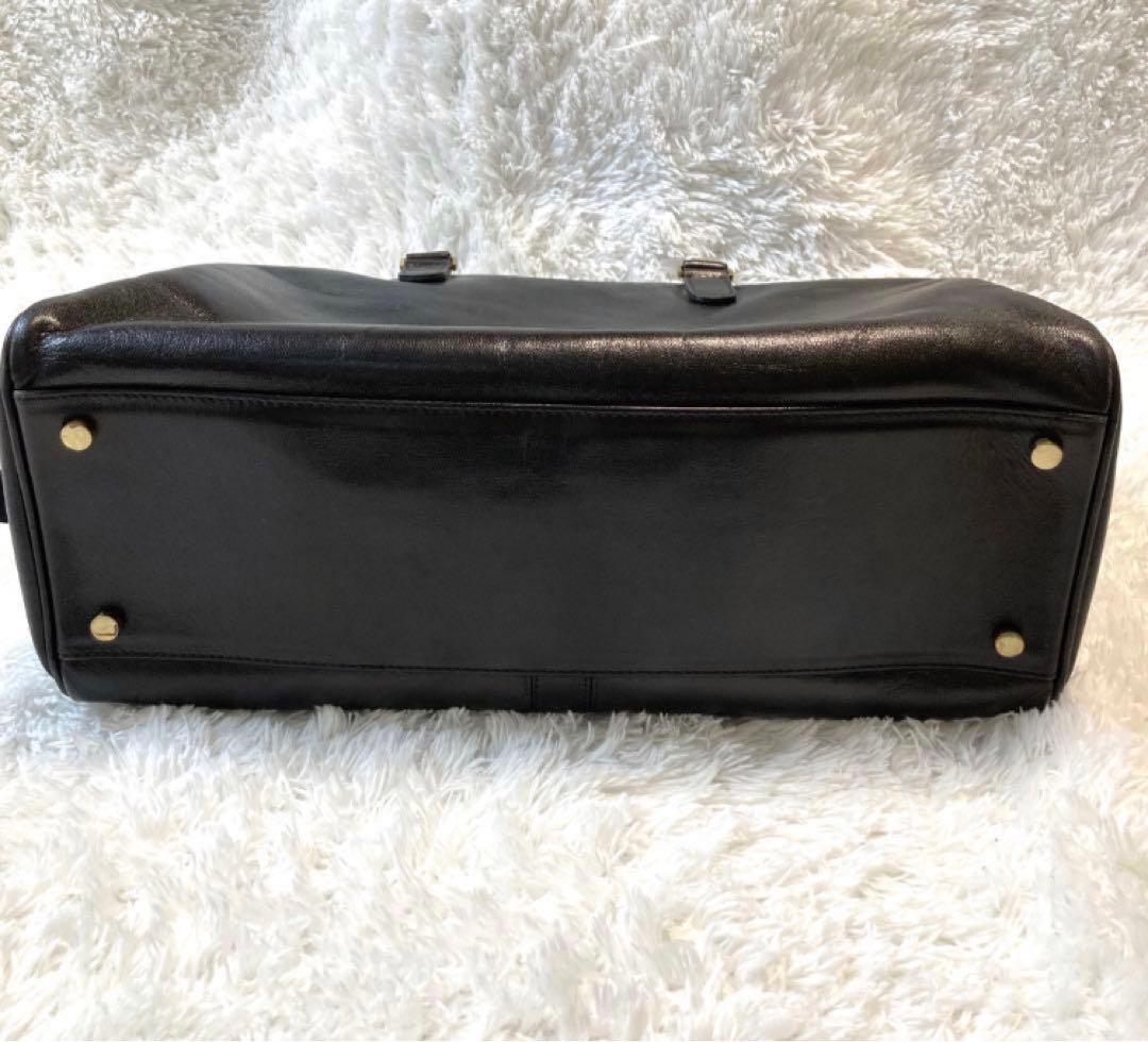 JAPAN VINTAGE　推定80年代　オールレザーミニボストン　ヴィンテージ