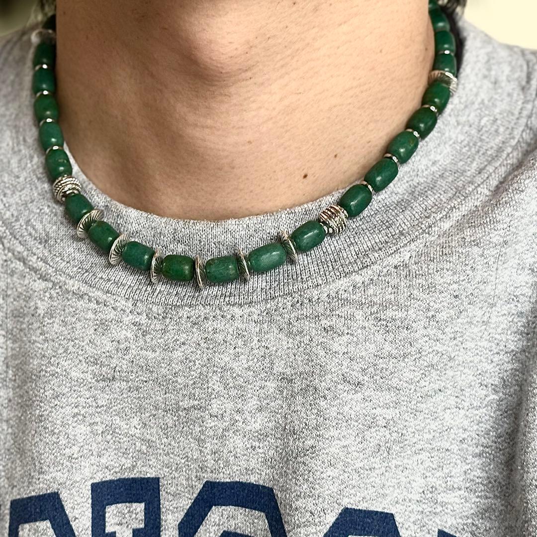 インディアンジュエリー　ナバホ　ターコイズ　ネックレス　ネイティブアクセサリー
