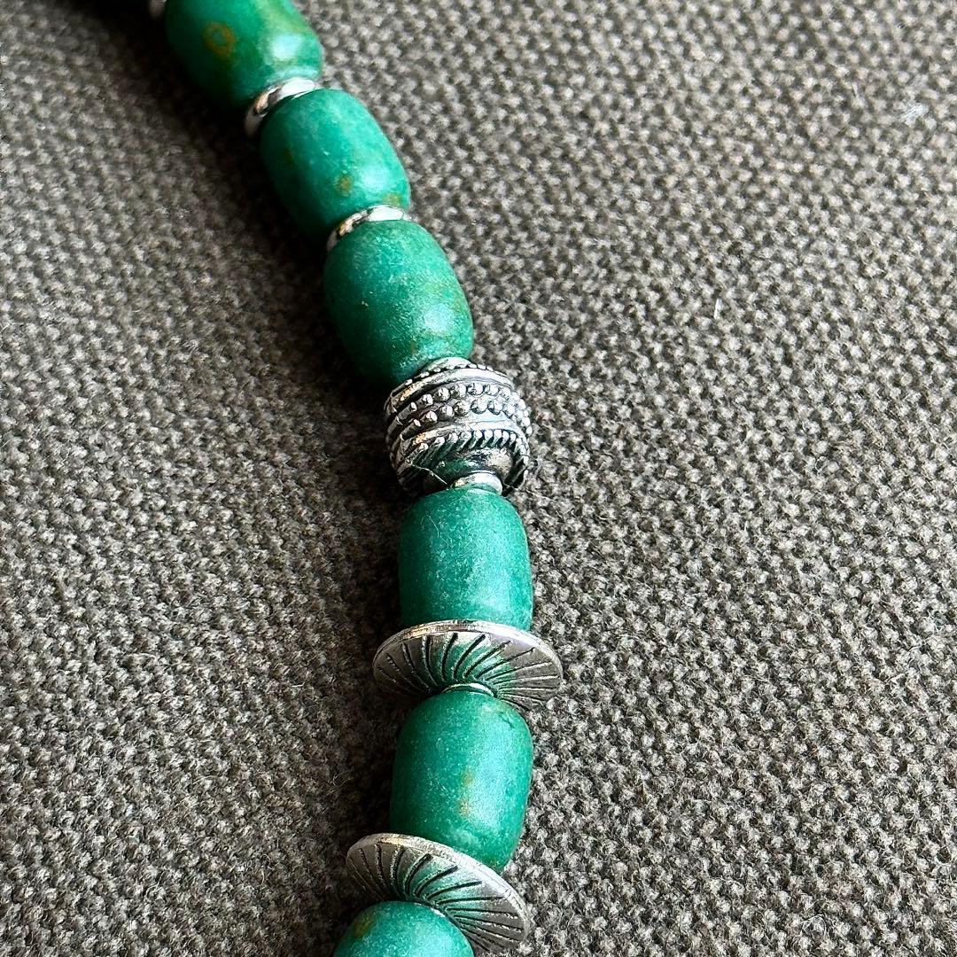インディアンジュエリー　ナバホ　ターコイズ　ネックレス　ネイティブアクセサリー