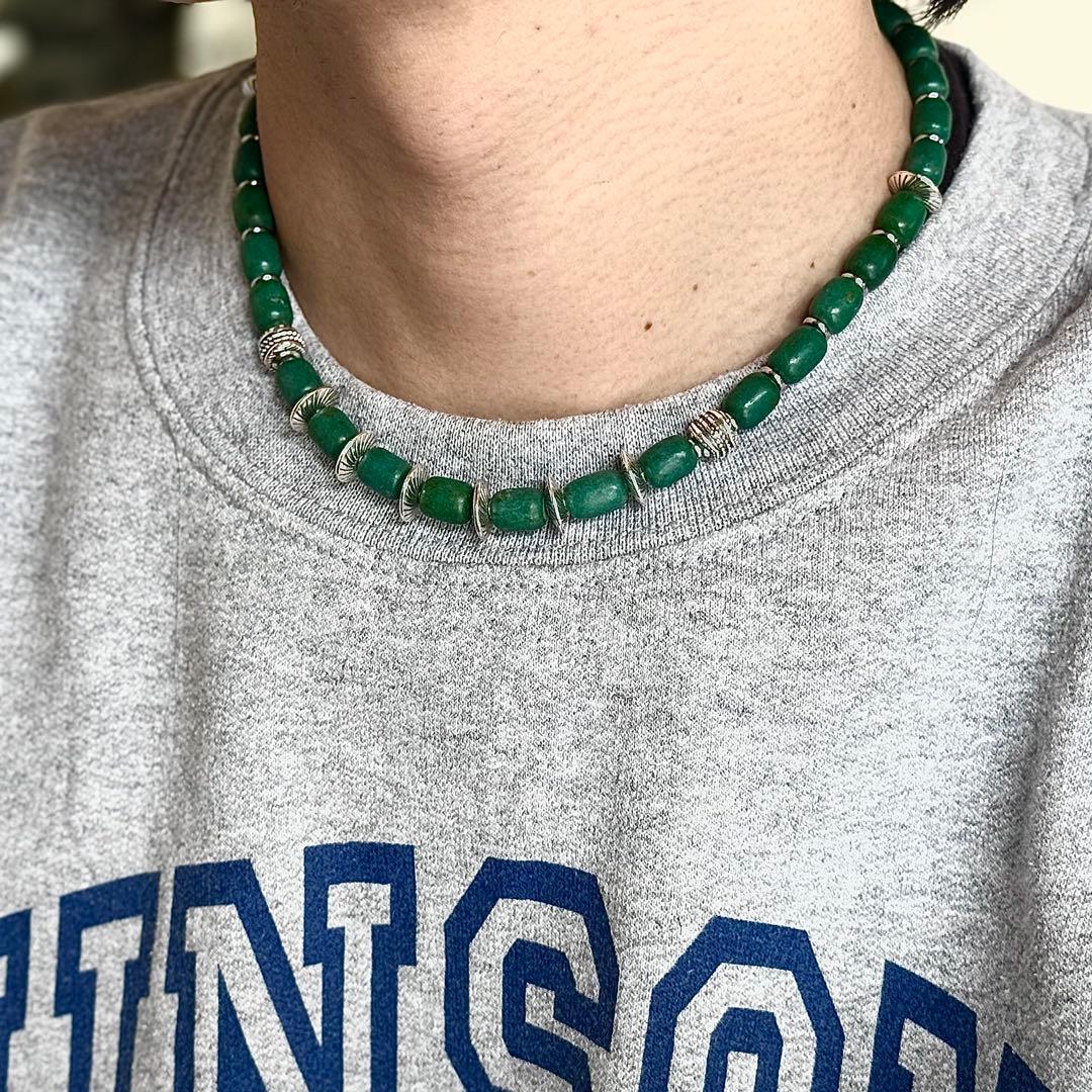 インディアンジュエリー　ナバホ　ターコイズ　ネックレス　ネイティブアクセサリー