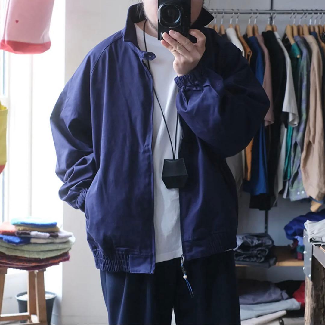 【新品】panio cotton drizzler jacket ネイビー