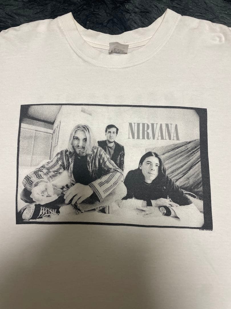 Anvil 00s NIRVANAニルヴァーナportraitホワイトTシャツ