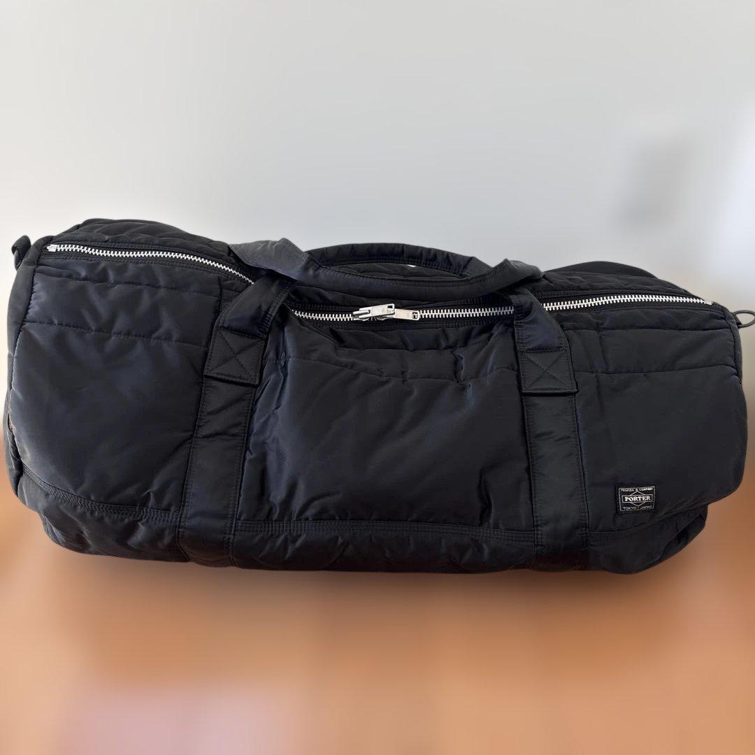 PORTER タンカー 2way ボストンバッグ ドラム型　大型サイズ