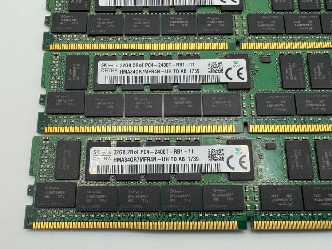 ⑤ SK hynix DDR4 32GB4枚 PC4-2400T-RB1-11