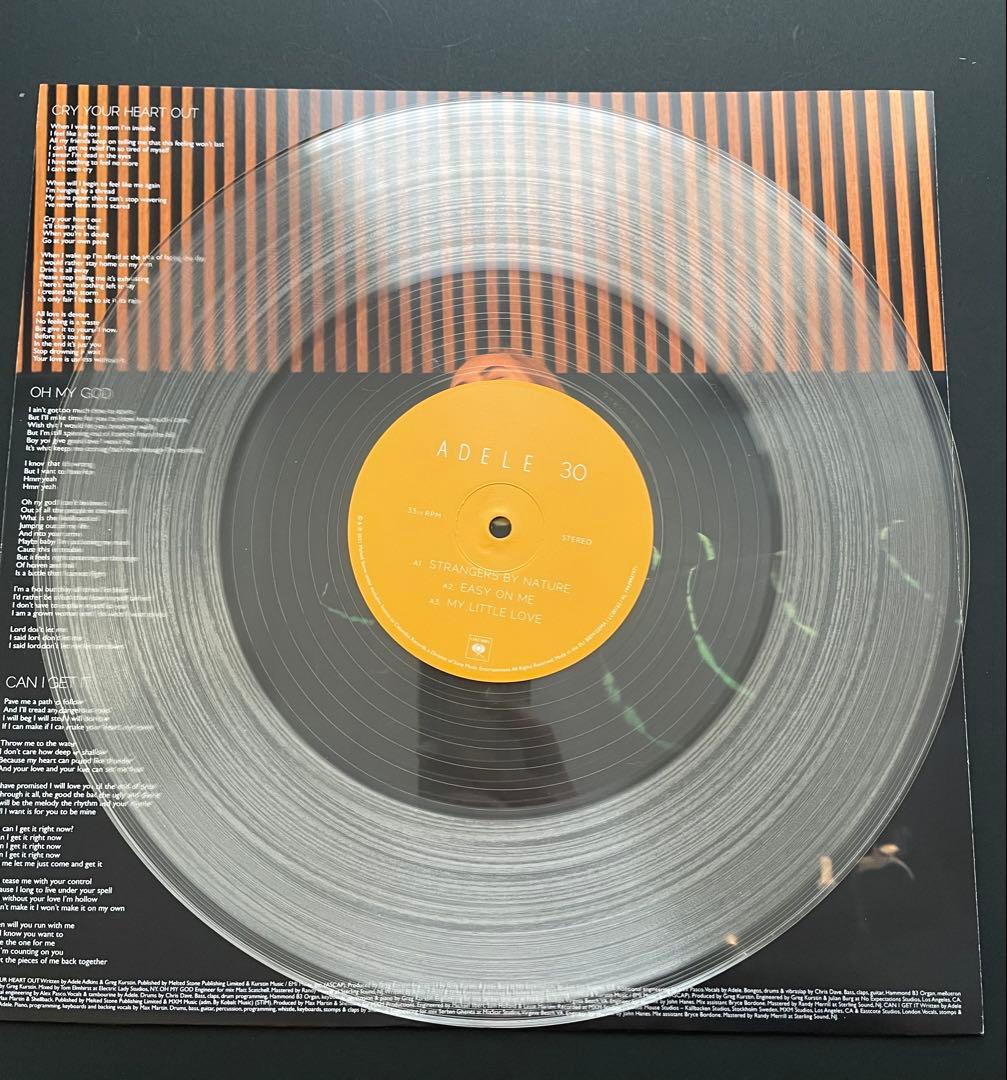 【オビ付】アデル ADELE 30 レコード 2LP クリア盤 完全生産限定盤