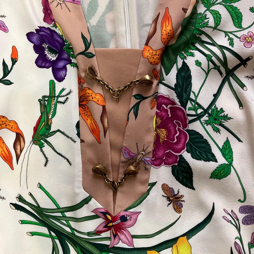 GUCCI 花柄 長袖ワンピース 38