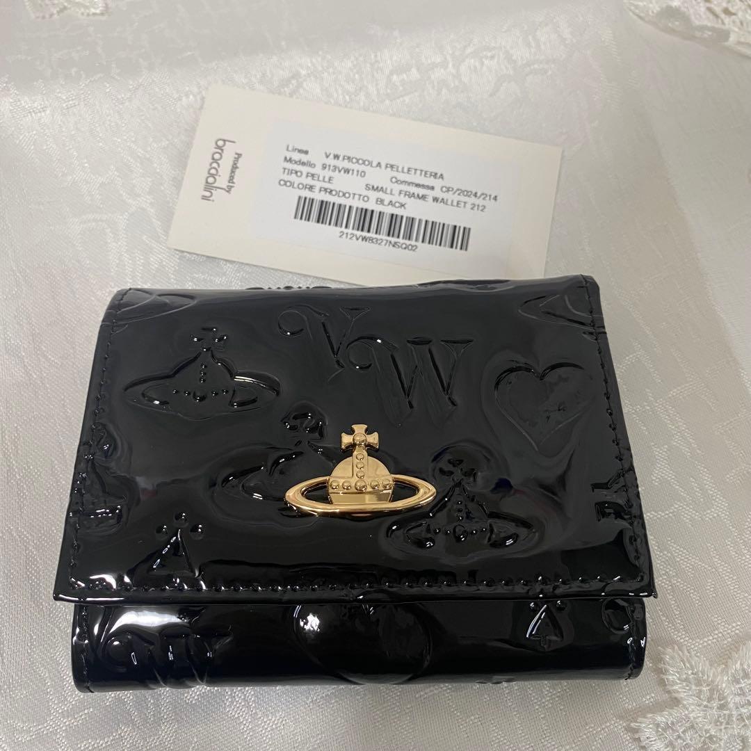 Vivienne Westwood フレーム財布 ブラック