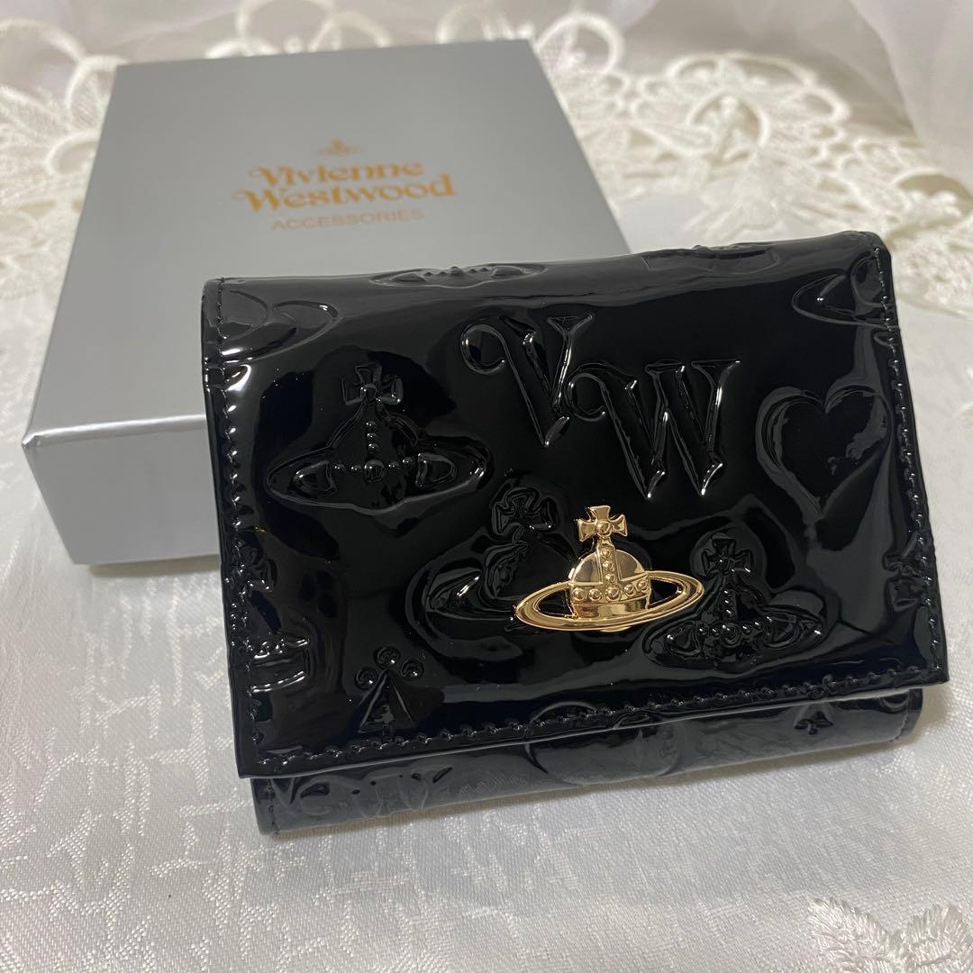 Vivienne Westwood フレーム財布 ブラック
