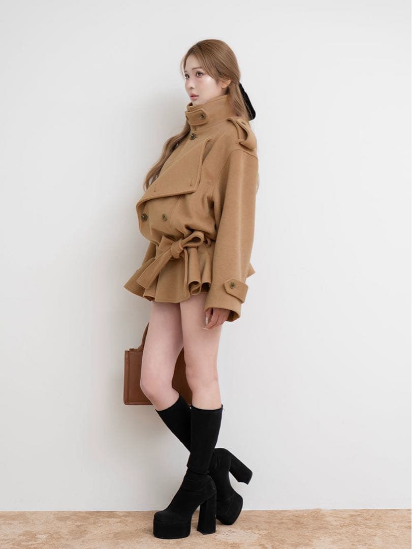 【darich/ダーリッチ】ドロップショルダージャケットコート