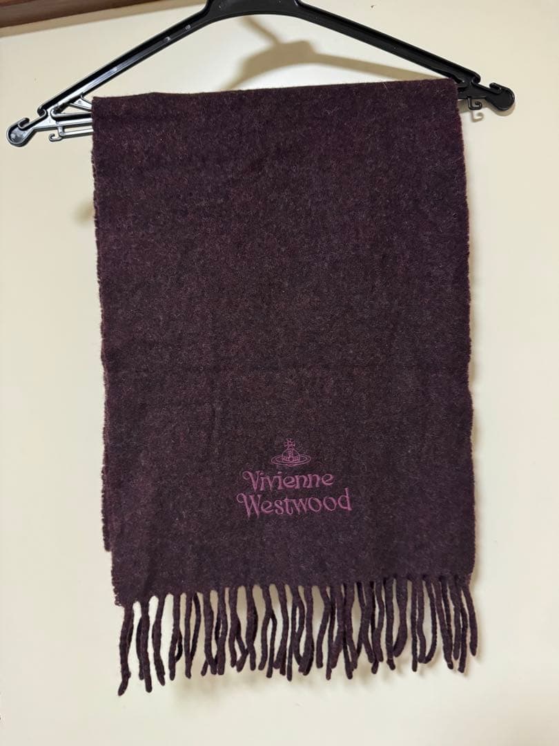 Vivienne Westwood ボルドー　レッド　マフラー