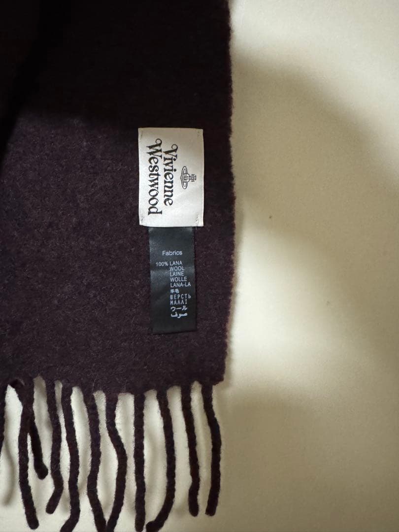 Vivienne Westwood ボルドー　レッド　マフラー