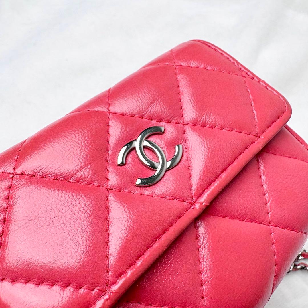 CHANEL チェーンウォレット ラムスキン マトラッセ ココマーク 27番台