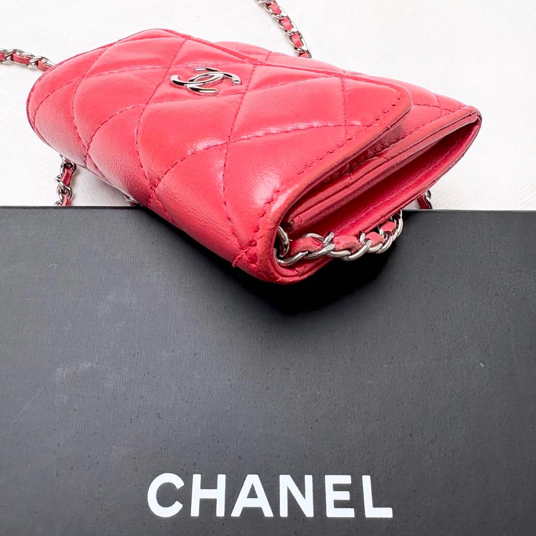 CHANEL チェーンウォレット ラムスキン マトラッセ ココマーク 27番台