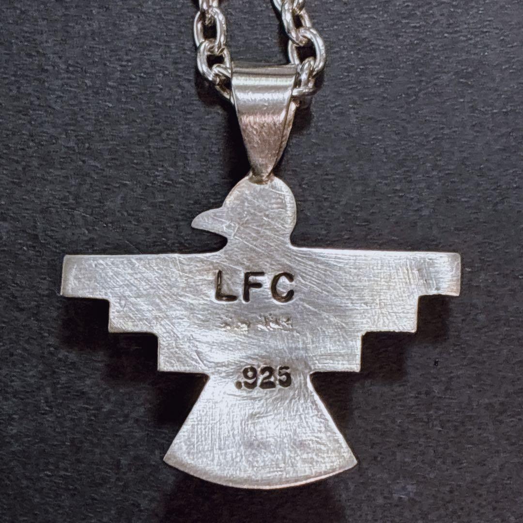 ぼ*ら様 ナバホ LFC サンダーバード ターコイズ ネックレス 925