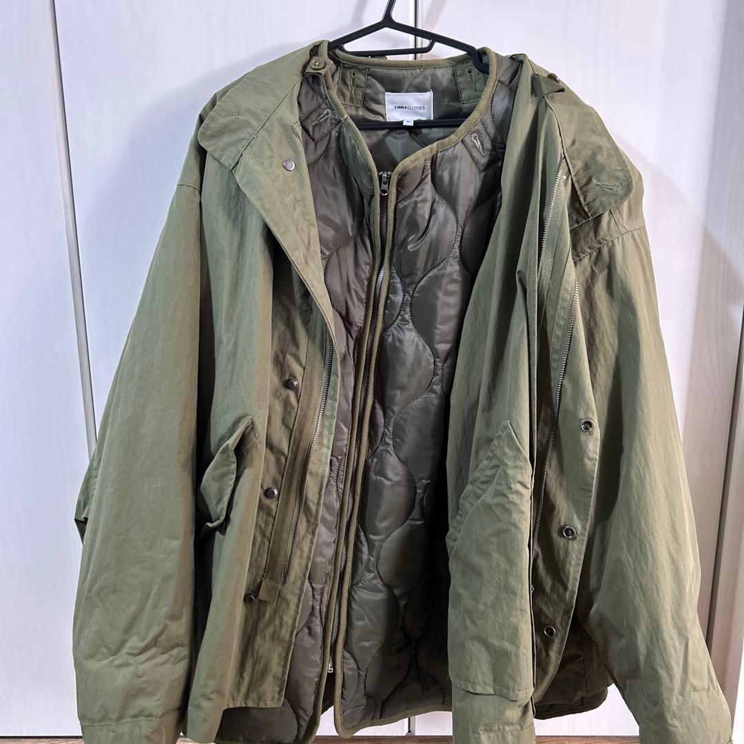 値下げしました！EMMA CLOTHES ハーフモッズコート Mサイズ オリーブ