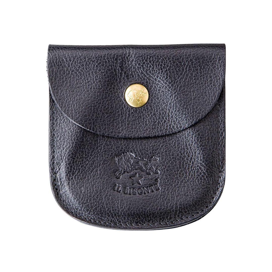 人気デザイン IL BISONTE イルビゾンテ 二つ折り財布 ウォレット 黒