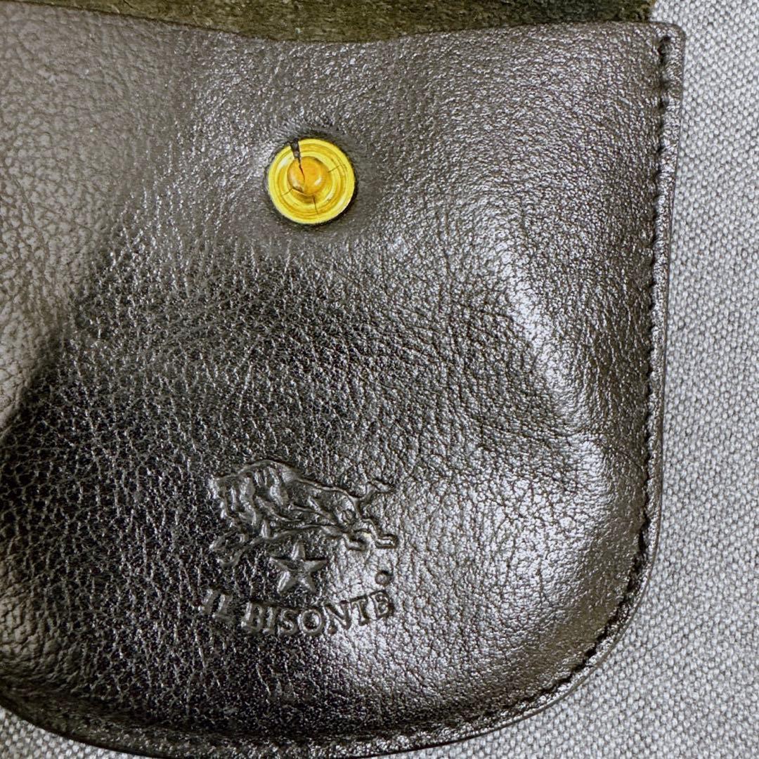 人気デザイン IL BISONTE イルビゾンテ 二つ折り財布 ウォレット 黒