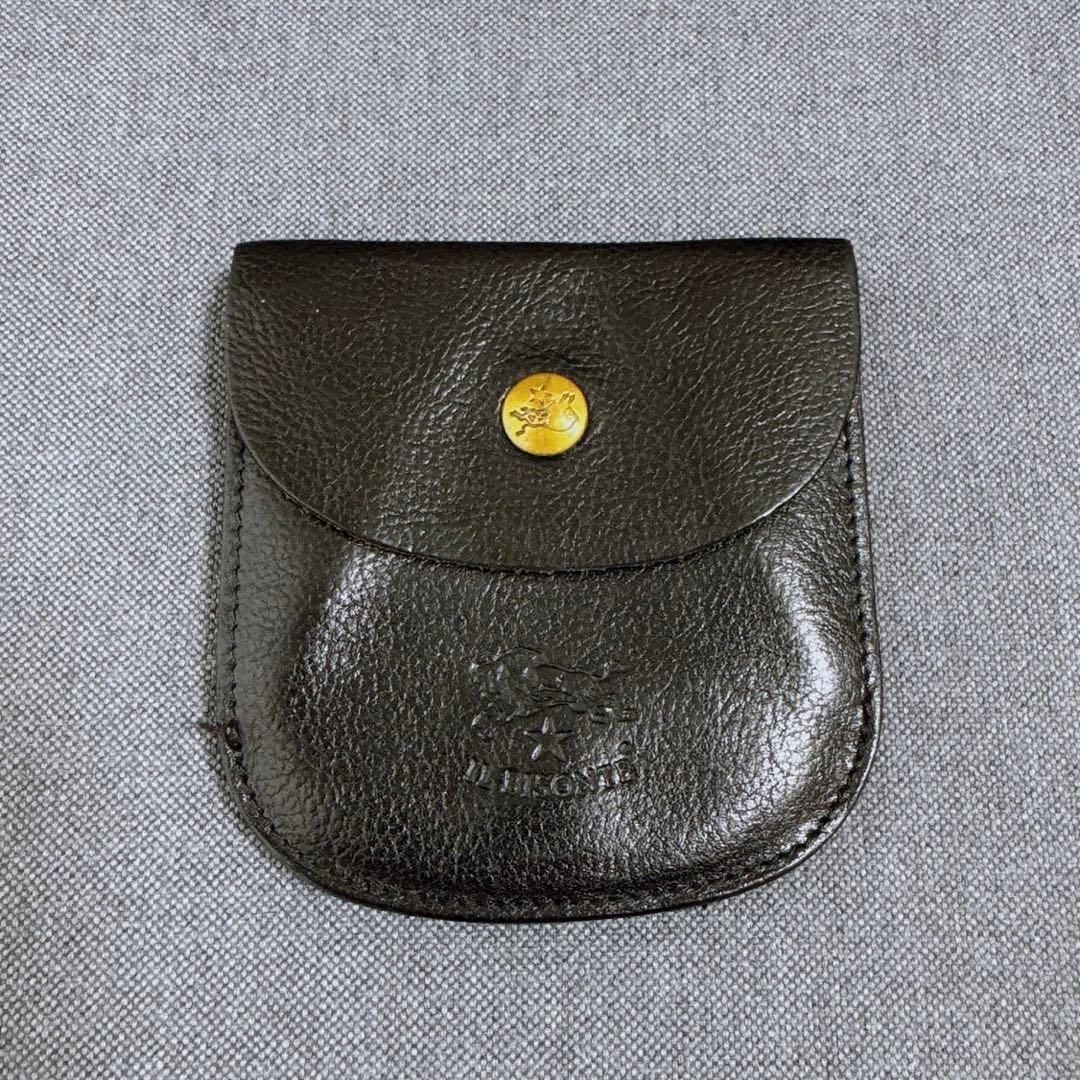 人気デザイン IL BISONTE イルビゾンテ 二つ折り財布 ウォレット 黒