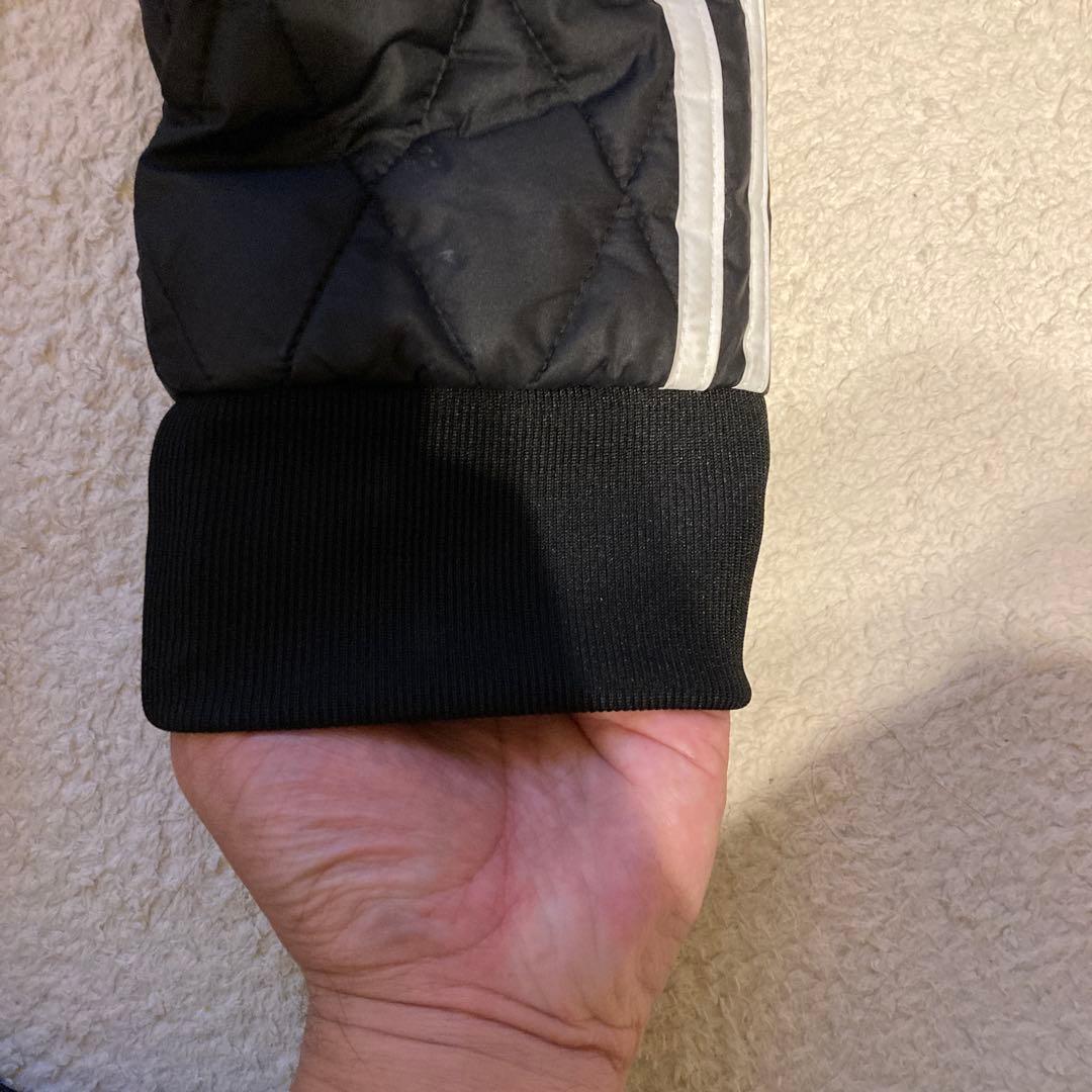 【デコピン】adidas キルティングジャケット XL ブラック