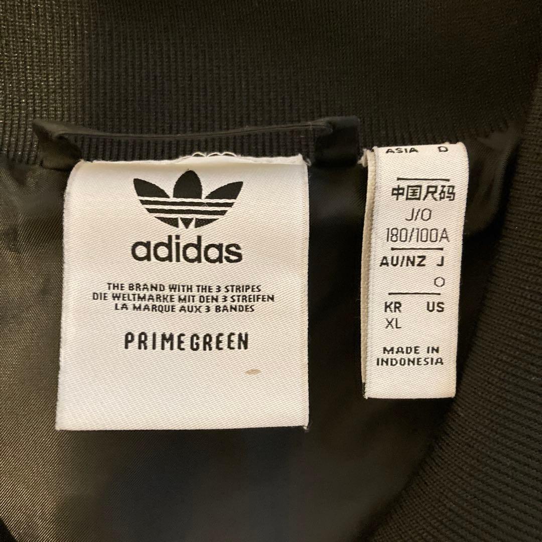 【デコピン】adidas キルティングジャケット XL ブラック