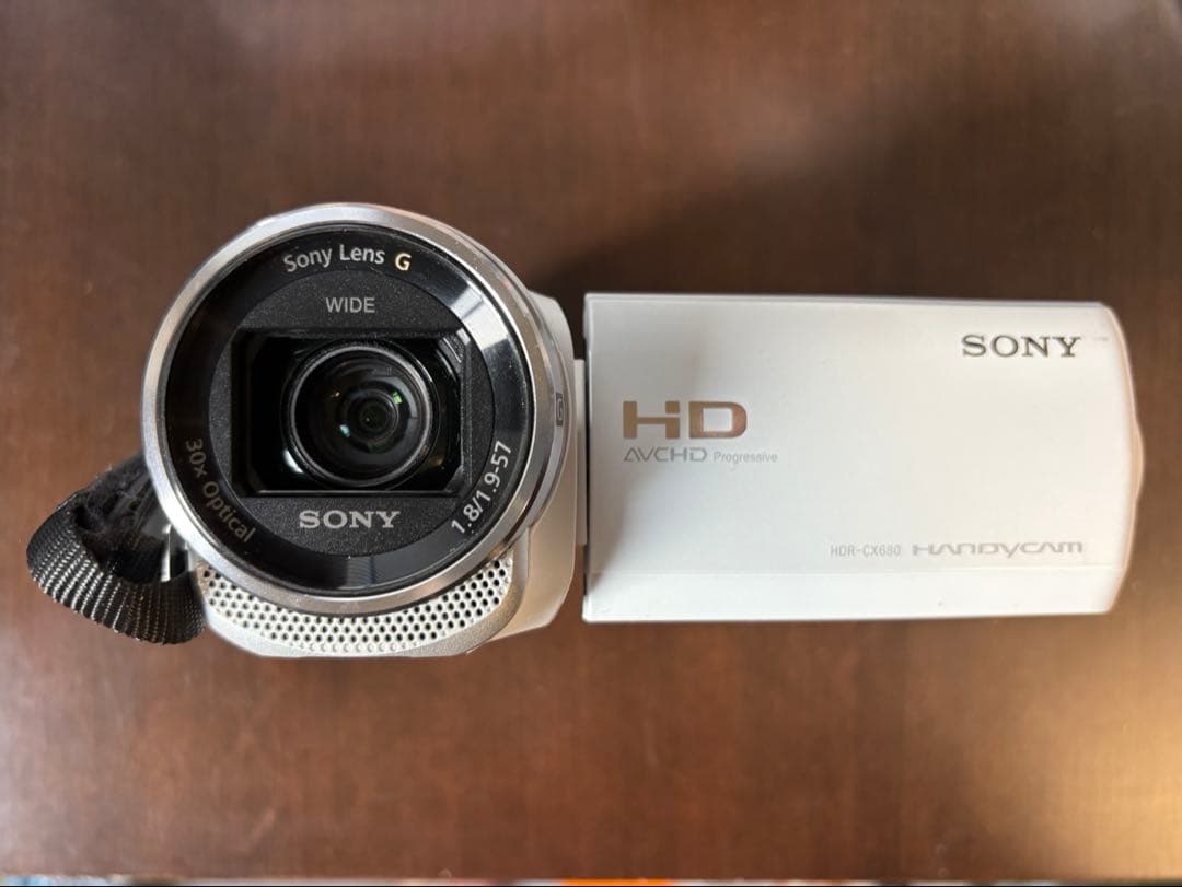 SONY HDR-CX680 ホワイト ビデオカメラ 動作確認済