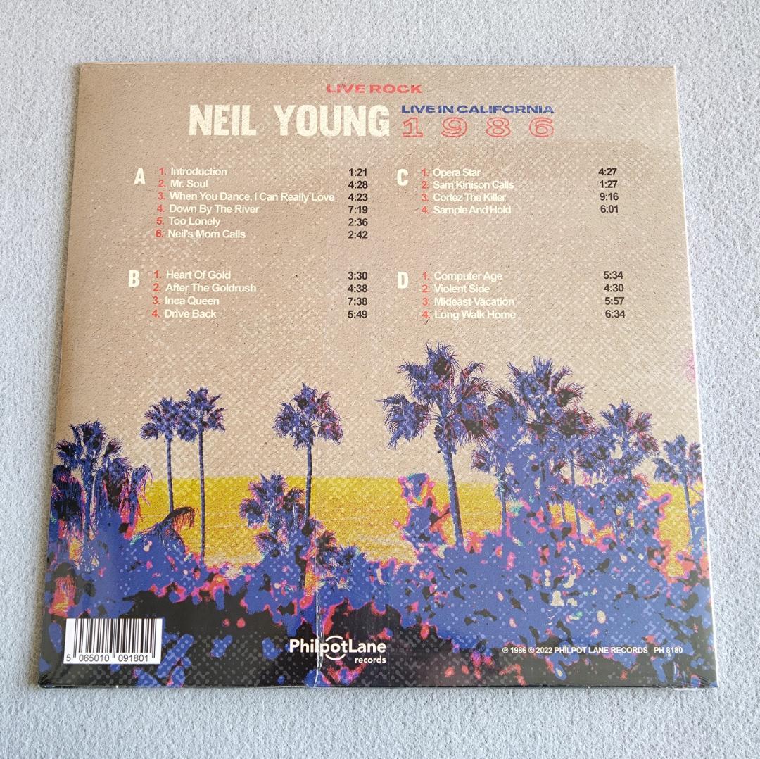 洋楽 Neil Young Live In Los Angeles 1986 2lp